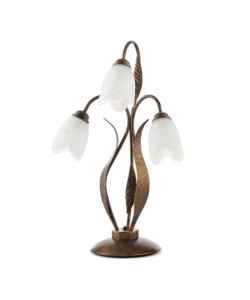 Onli Bronzo Lampada Da Tavolo 3 Luci "Grande" E14